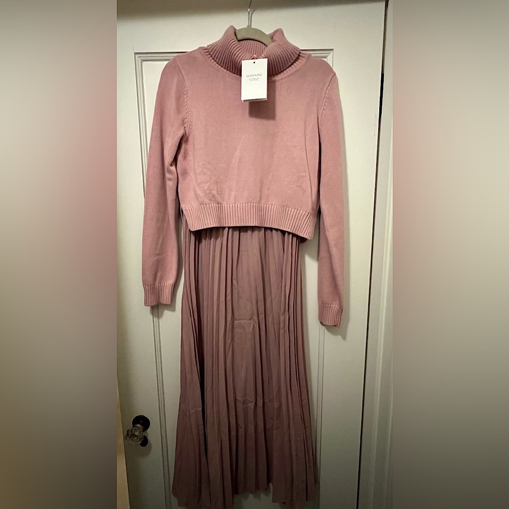 Maternity and nursing friendly 2 piece dress